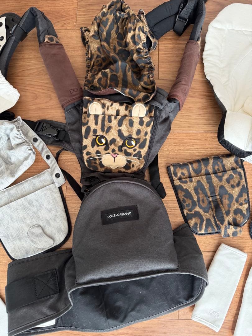 ヒョウ柄 抱っこ紐・おんぶ紐 セット