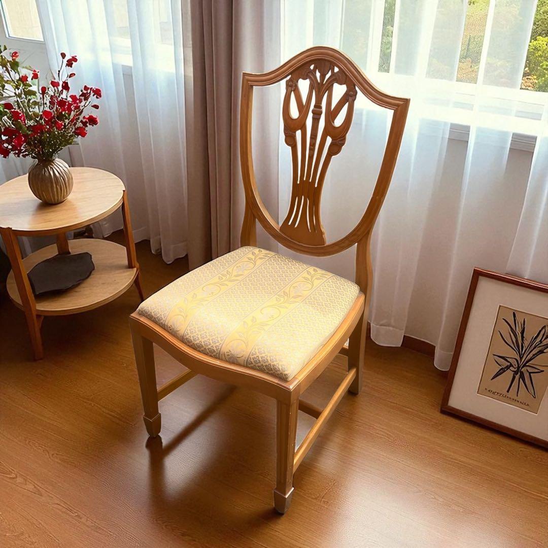 英国クラシック シールドバックチェア　マホガニー ダイニングチェア ヴィンテージ