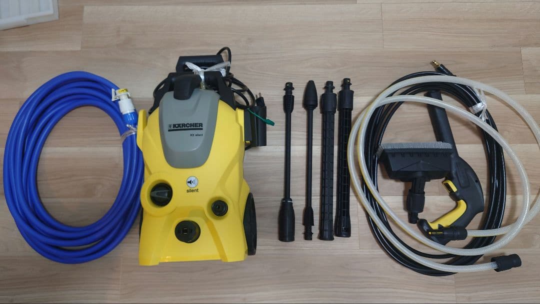 【収納BOX付】ケルヒャー K3 サイレント　ベランダ　高圧洗浄機　延長ホース付