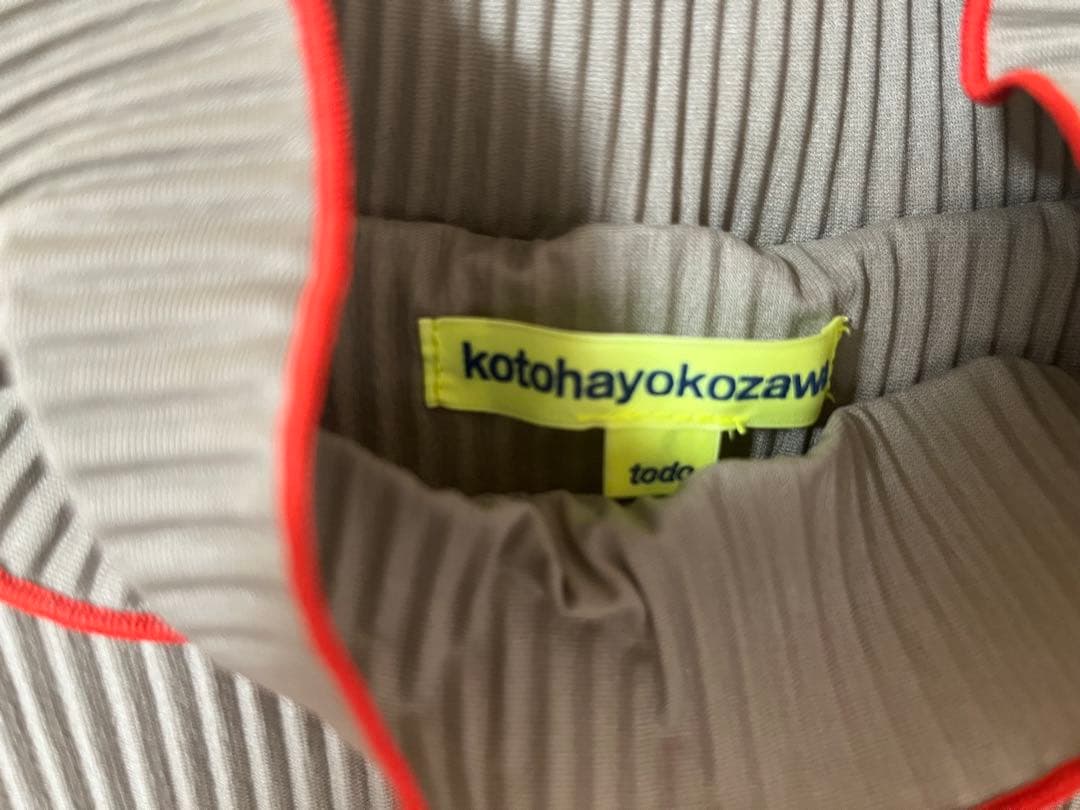 kotohayokozawa ロングスリーブ ドレス ハイネック Mサイズ