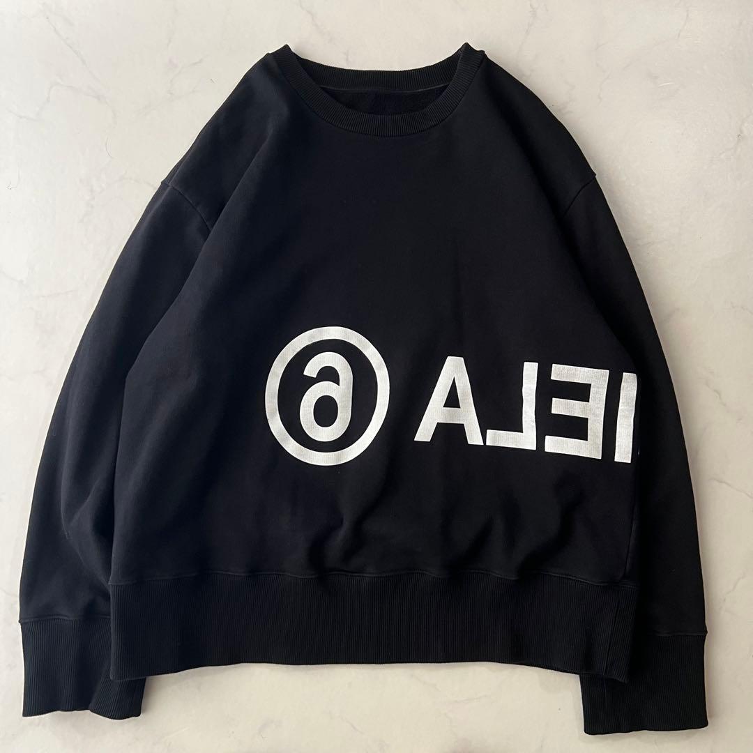 MM6 メゾンマルジェラ スウェット トレーナー ブラック 川口春奈さん着用