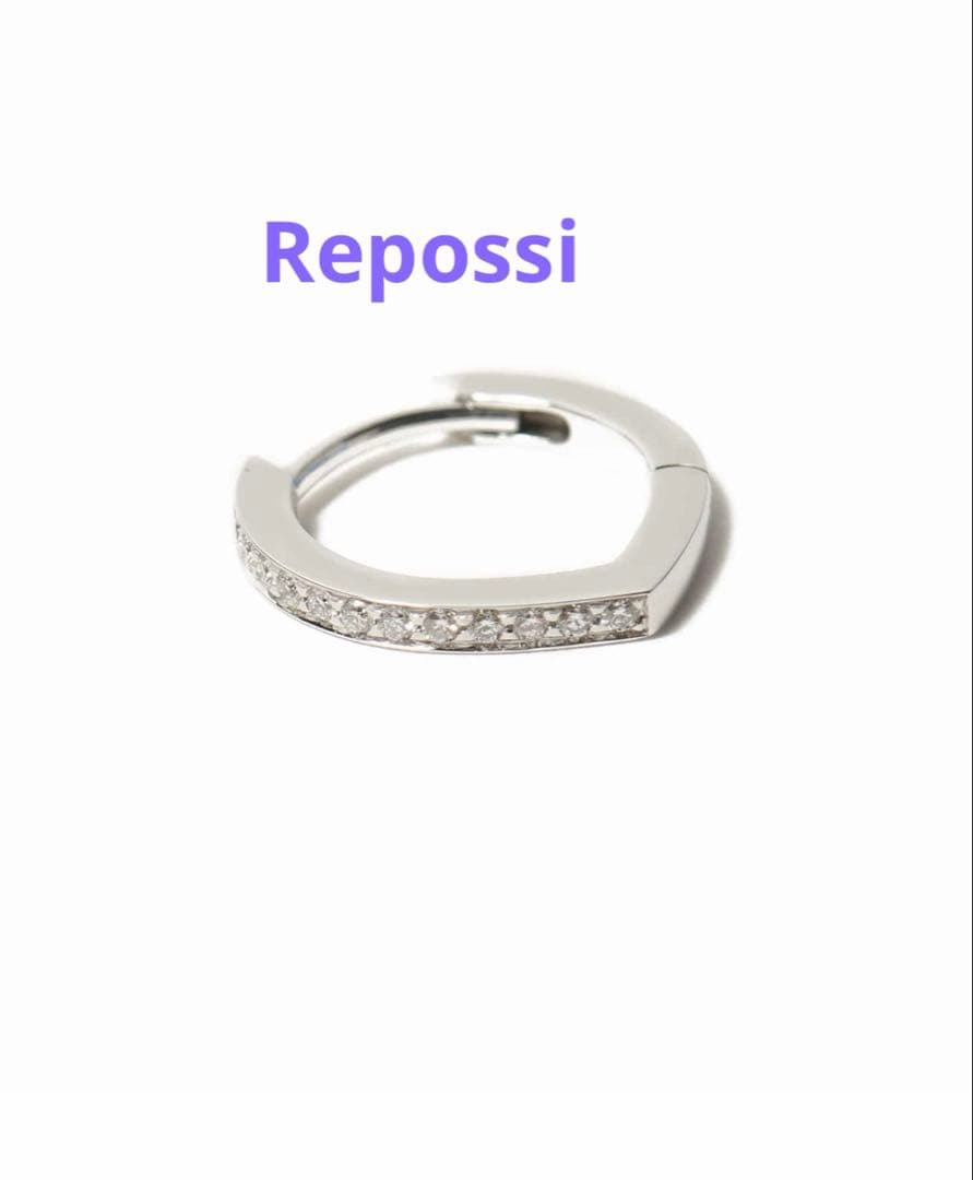 専用＊レポシ Antifer ホワイトゴールド パヴェダイヤモンドピアス