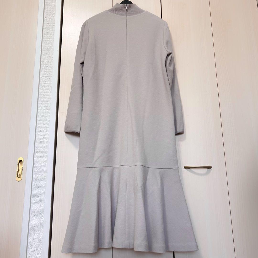 23AW♡ANAYI アナイ ウールジャージーヘムフレアワンピース 38