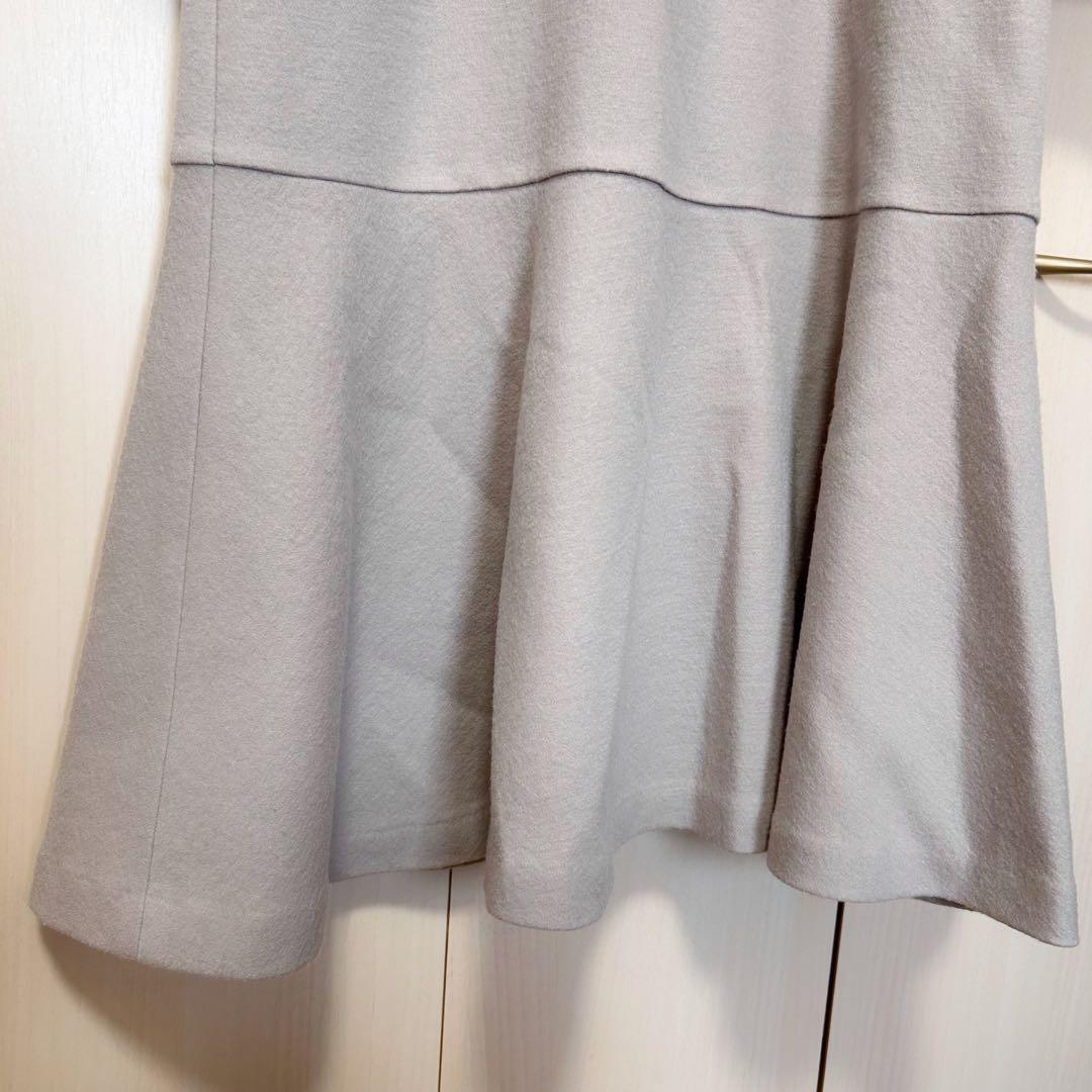 23AW♡ANAYI アナイ ウールジャージーヘムフレアワンピース 38