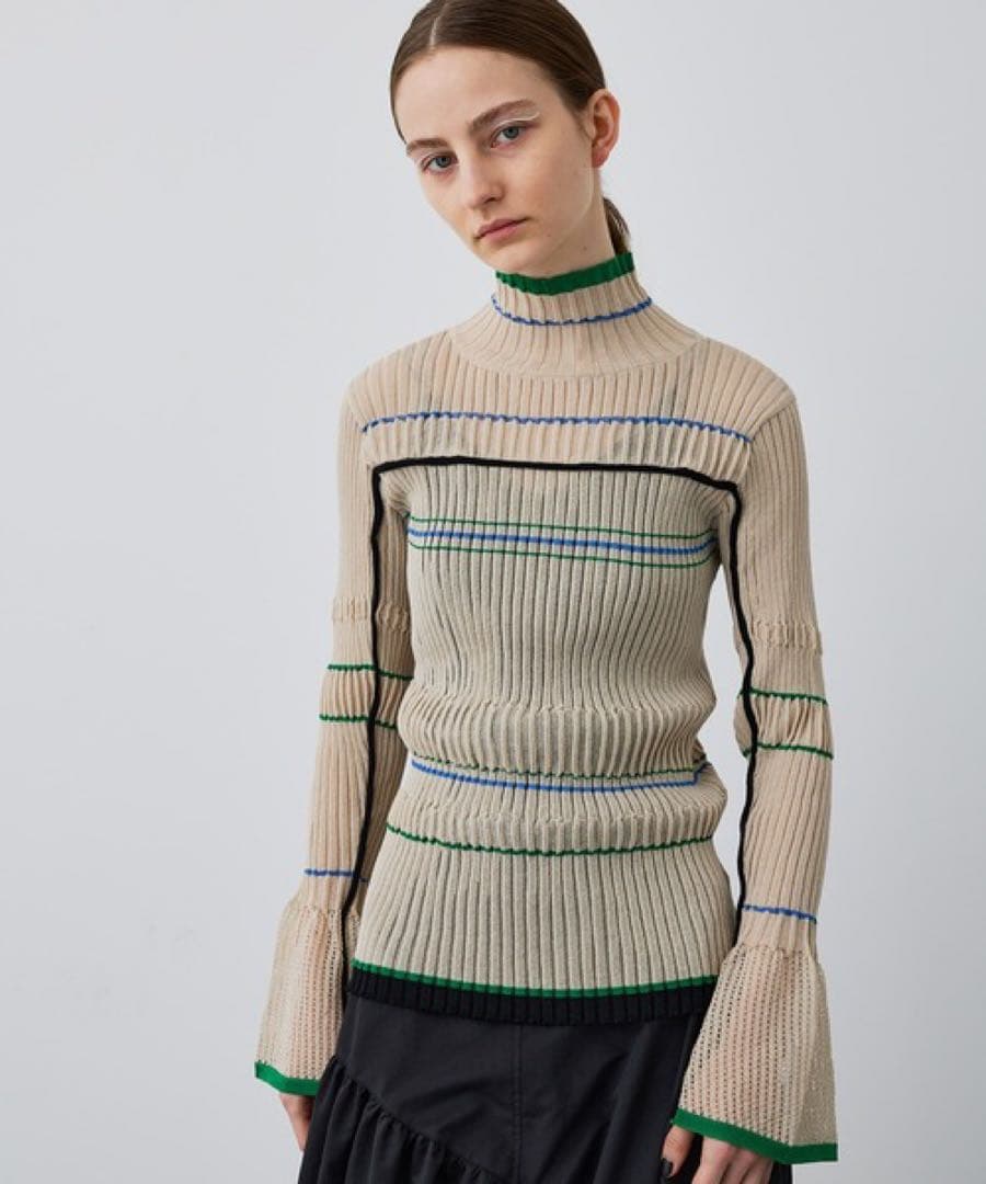 ユナイテッドトウキョウ マルチカラーシャーリングニット