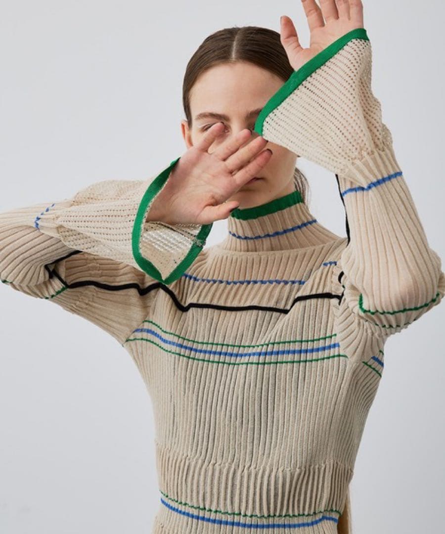 ユナイテッドトウキョウ マルチカラーシャーリングニット