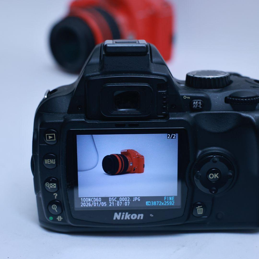 スマホ転送可 Nikon D60 デジタル一眼レフ カメラ 望遠レンズ付