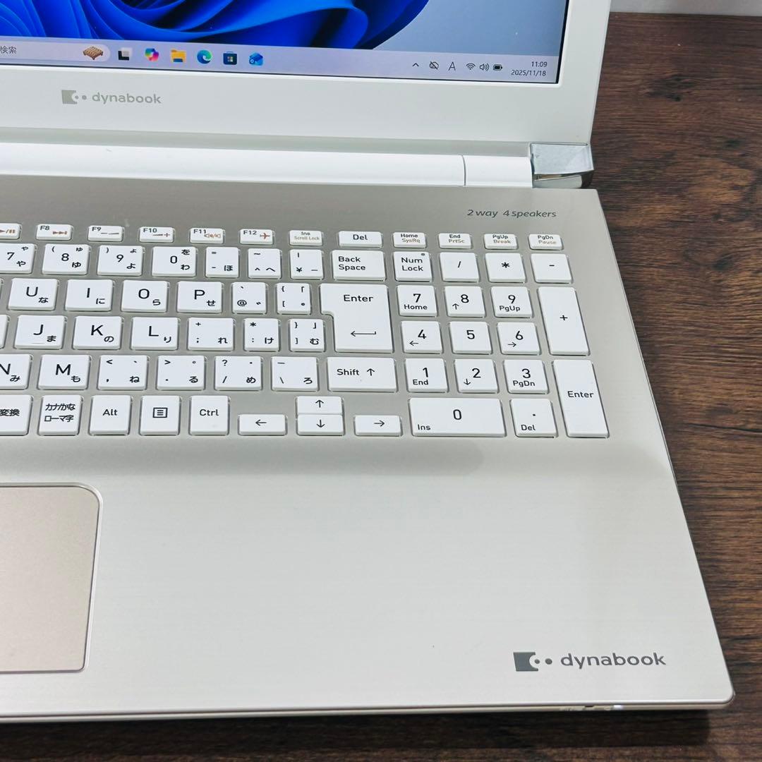東芝Dynabook ノートパソコン 第11世代動作品 メモリ20GB オフィス