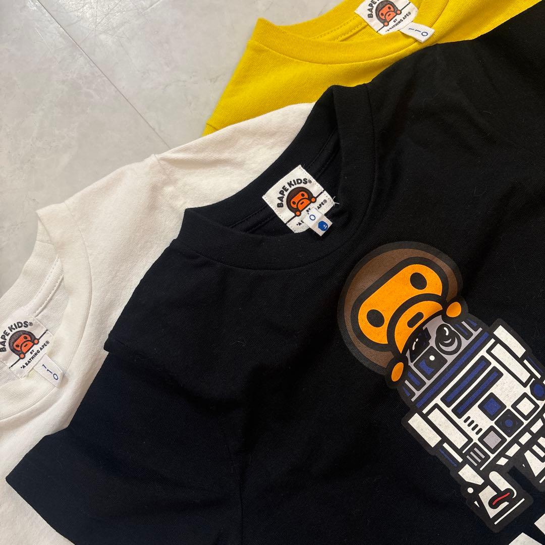 BAPE KIDS スターウォーズ コラボ Tシャツ 3枚セット