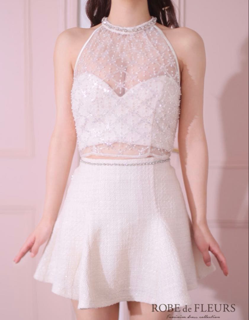 r*a様 ROBE de FLEURS セットアップ アイボリーナイト Mサイズ