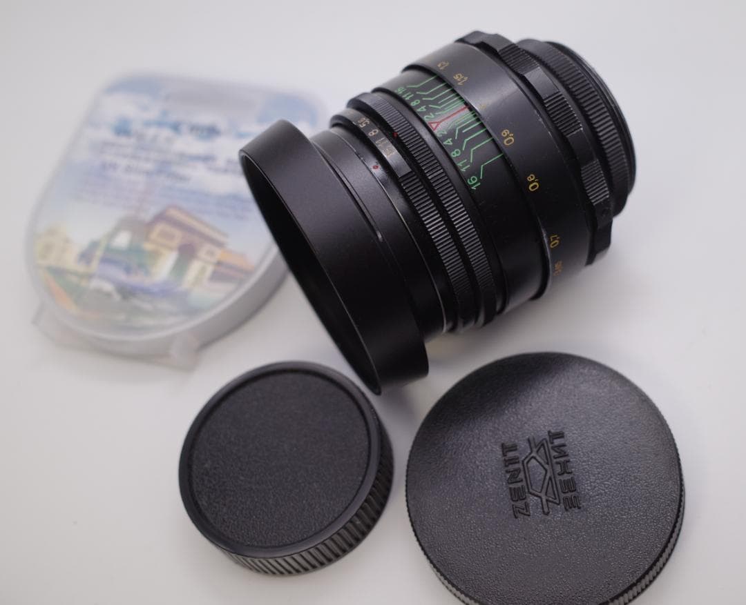 23　新品同様　HELIOSヘリオス　44-2ぐるぐるボケレンズフード付