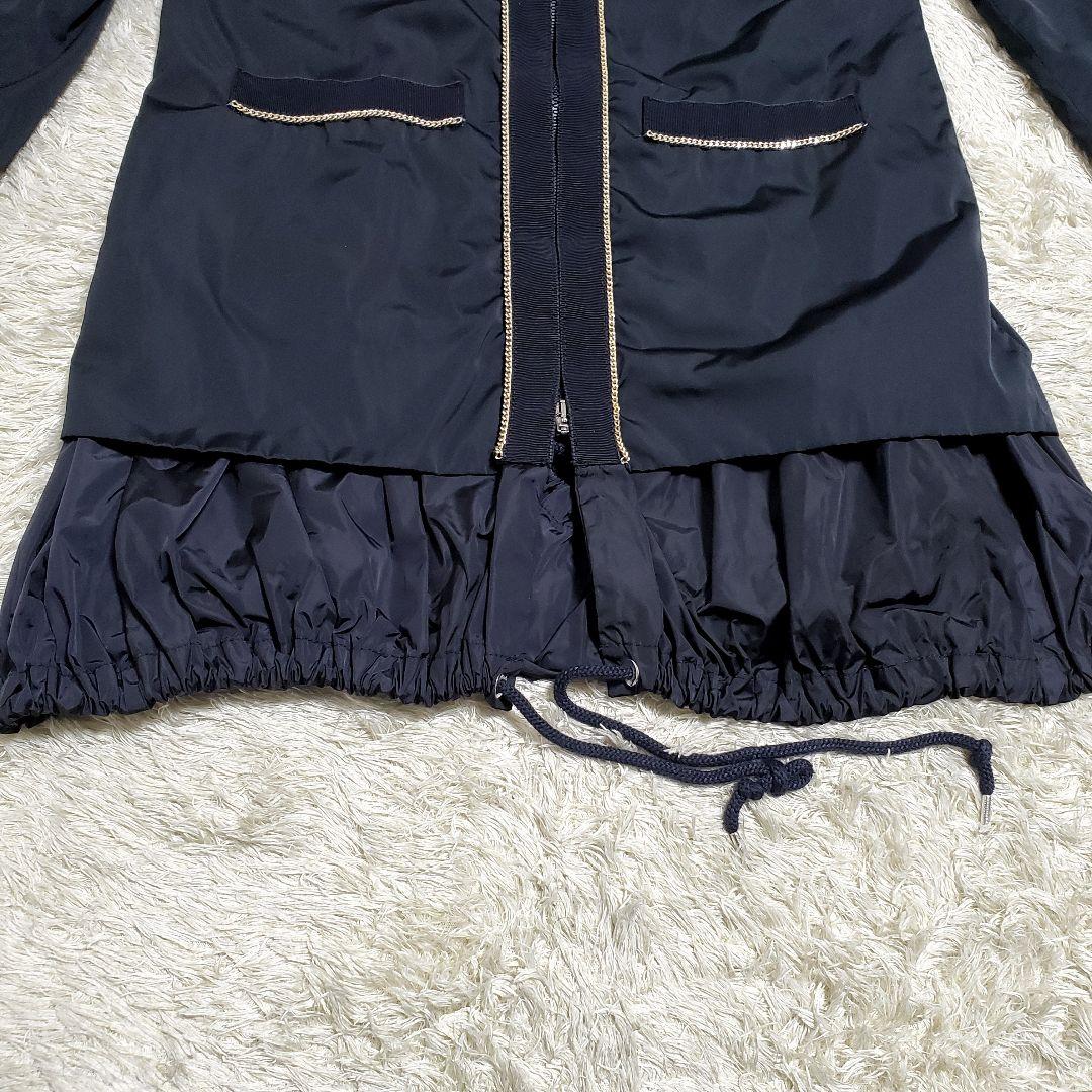 美品✨MONCLER　ロングジャケット　ダブルファスナー　チェーン　みんみん様