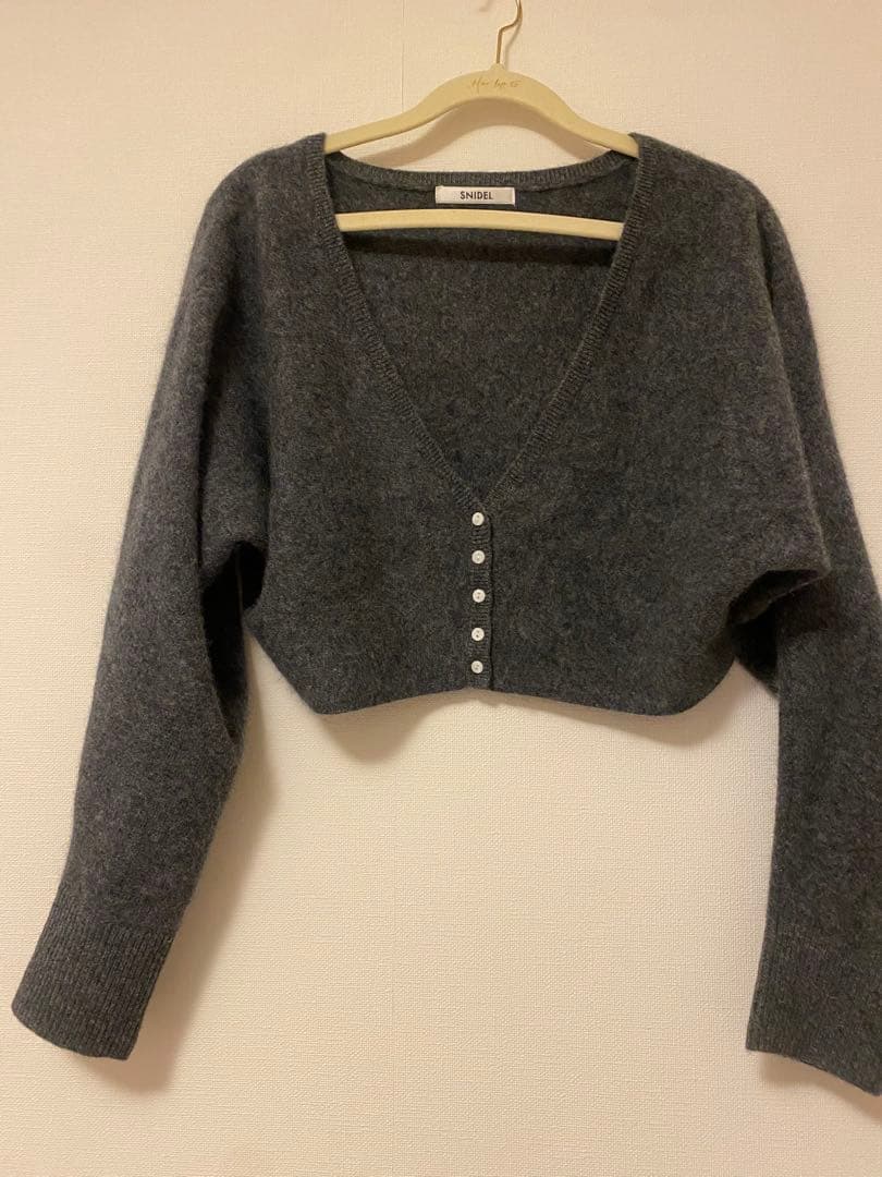 メリノウールアメスリニットワンピース、ファインメリノウールショートカーディガン