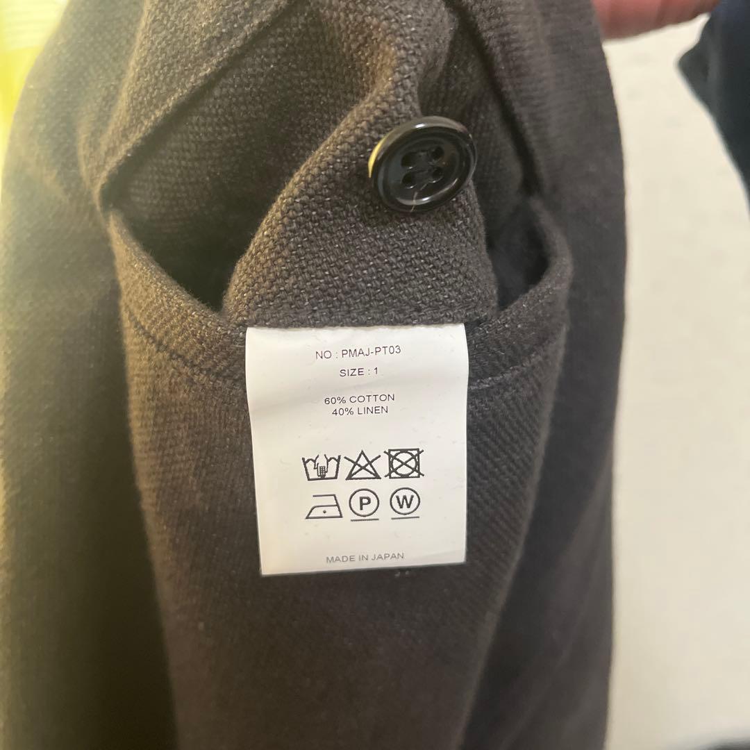 【phigvel】　リネン混　ジャケットセットアップ