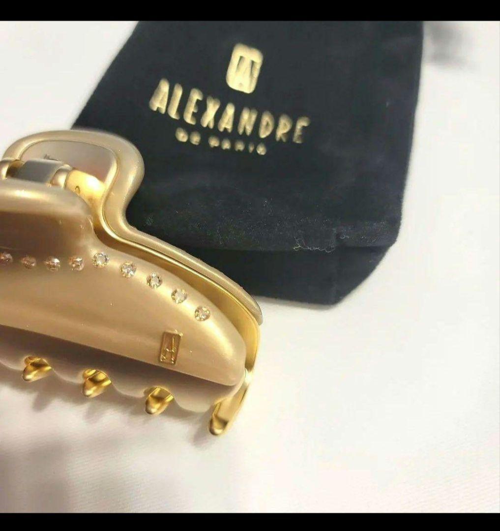 未使用 アレクサンドルドゥパリ ヘアクリップ M ゴールド
