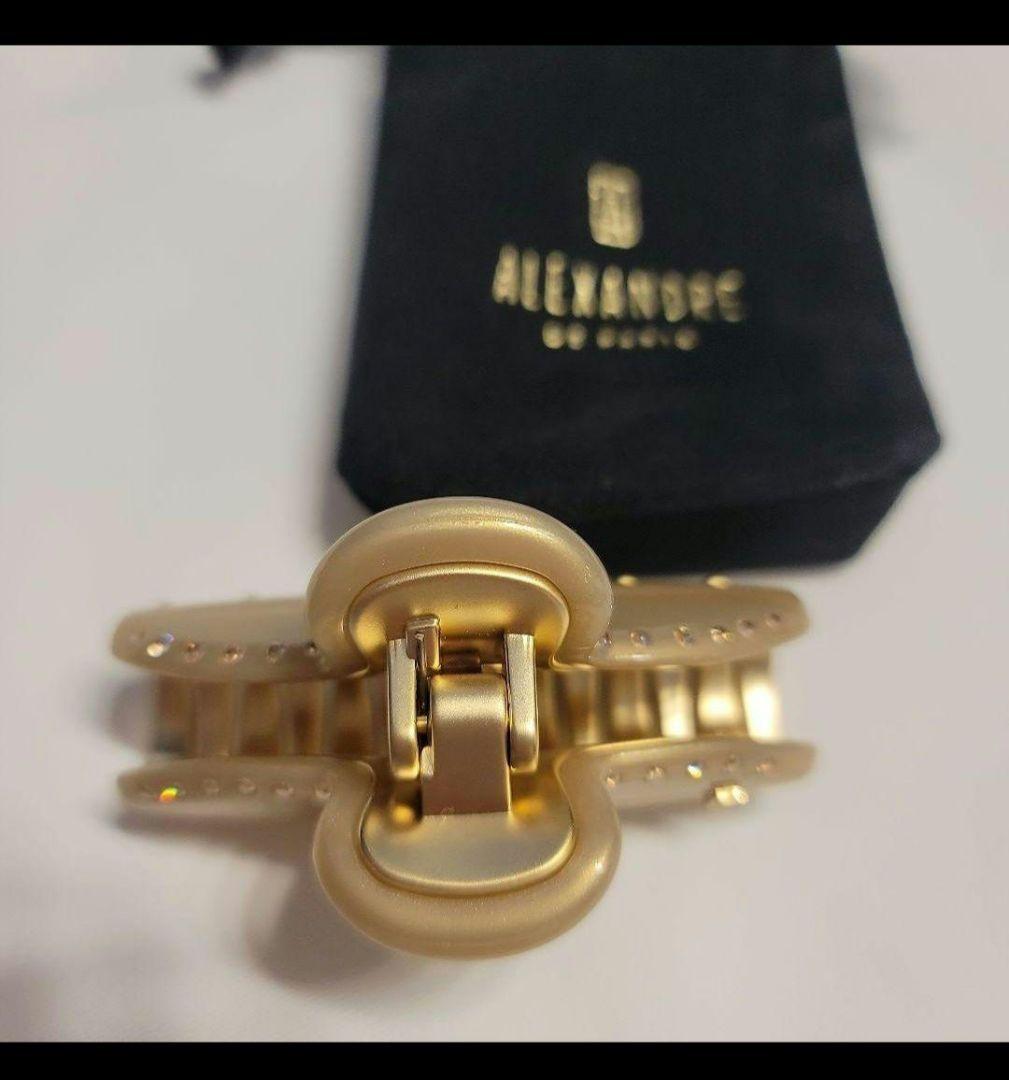 未使用 アレクサンドルドゥパリ ヘアクリップ M ゴールド