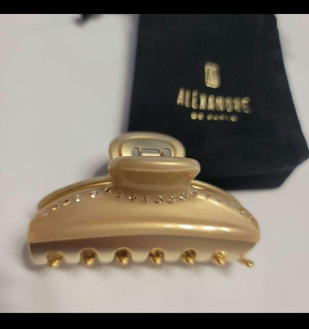 未使用 アレクサンドルドゥパリ ヘアクリップ M ゴールド