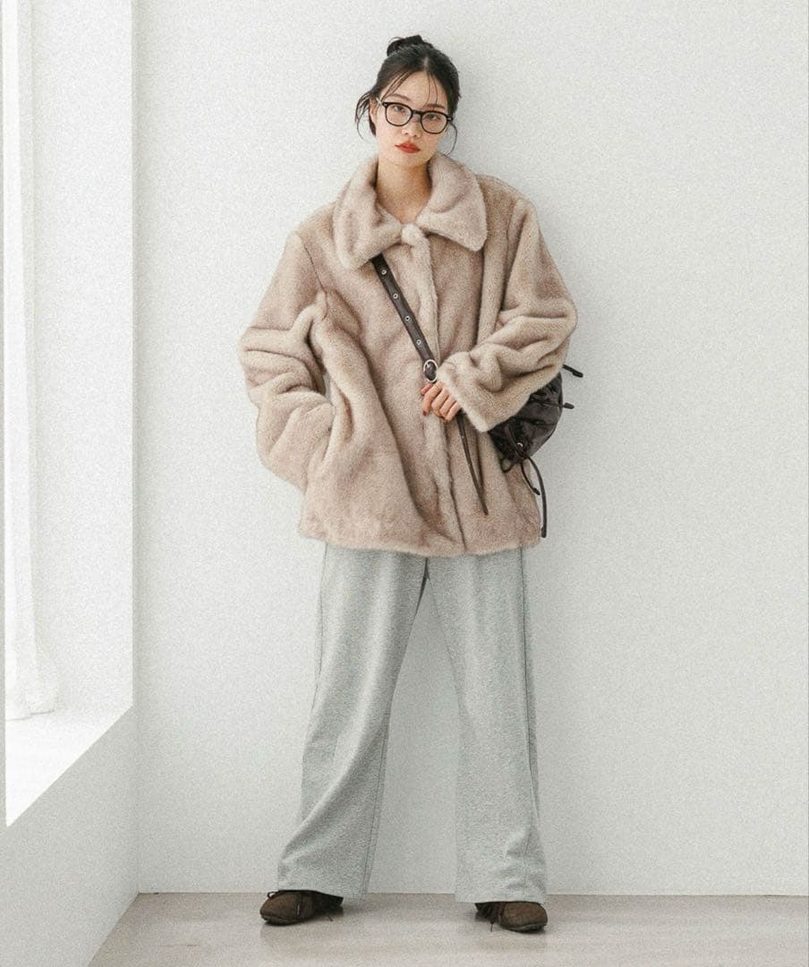 Heather MIXファーミドルジャケット