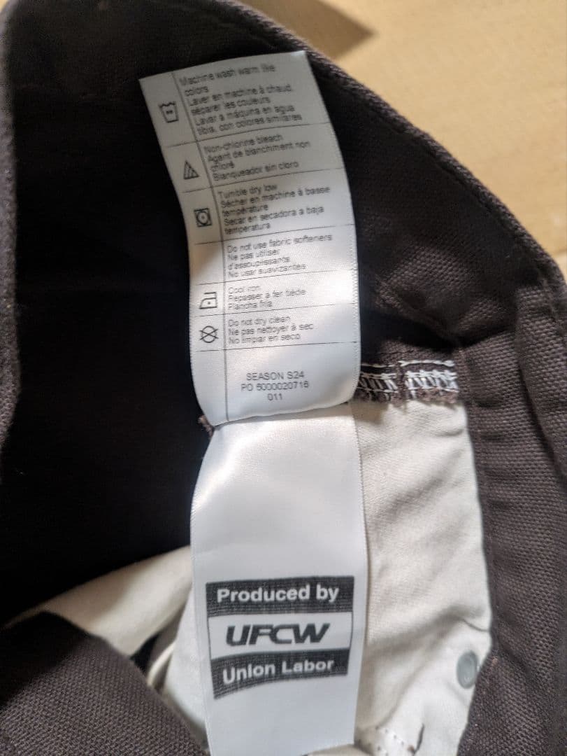 カーハートBNO136 32x32 ダブルニーペインターパンツ ダ―クブラウン