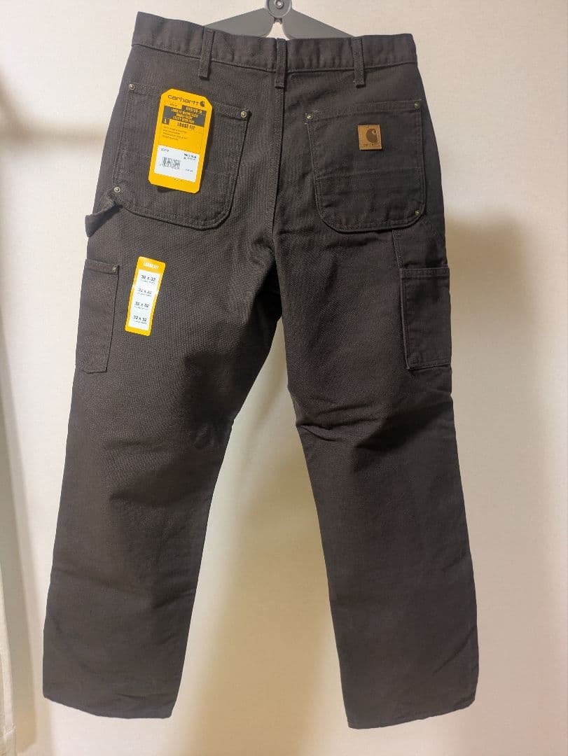 カーハートBNO136 32x32 ダブルニーペインターパンツ ダ―クブラウン