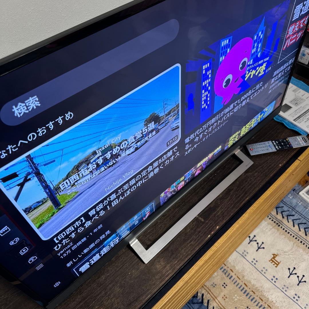 【超美品】東芝　REGZA 49v型タイムシフト搭載4K液晶過去6番組録画可能‼️