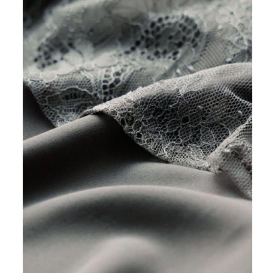 8★新品タグ付き★ドリードール　ボレロレイヤーレースドレ　グレー　L