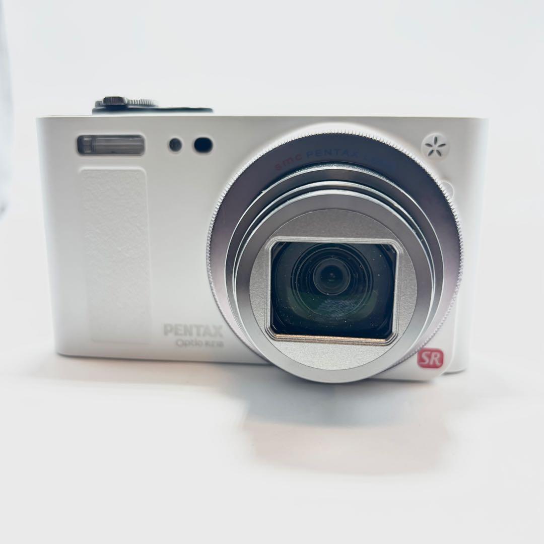 【美品】PENTAX Optio RZ18 パールホワイト デジタルカメラ