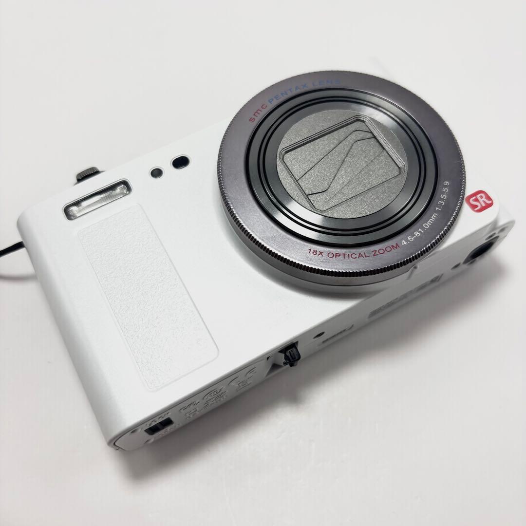 【美品】PENTAX Optio RZ18 パールホワイト デジタルカメラ