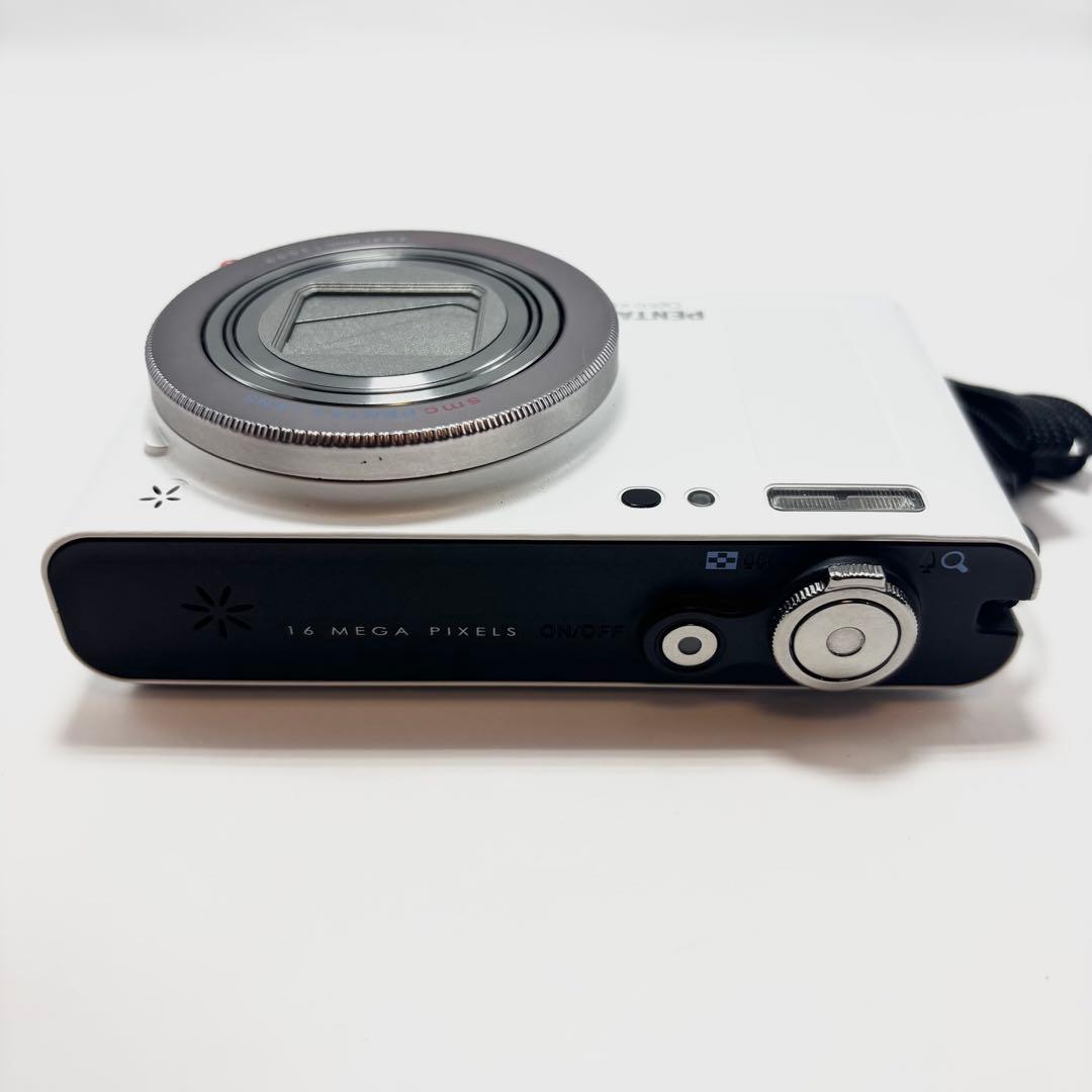 【美品】PENTAX Optio RZ18 パールホワイト デジタルカメラ