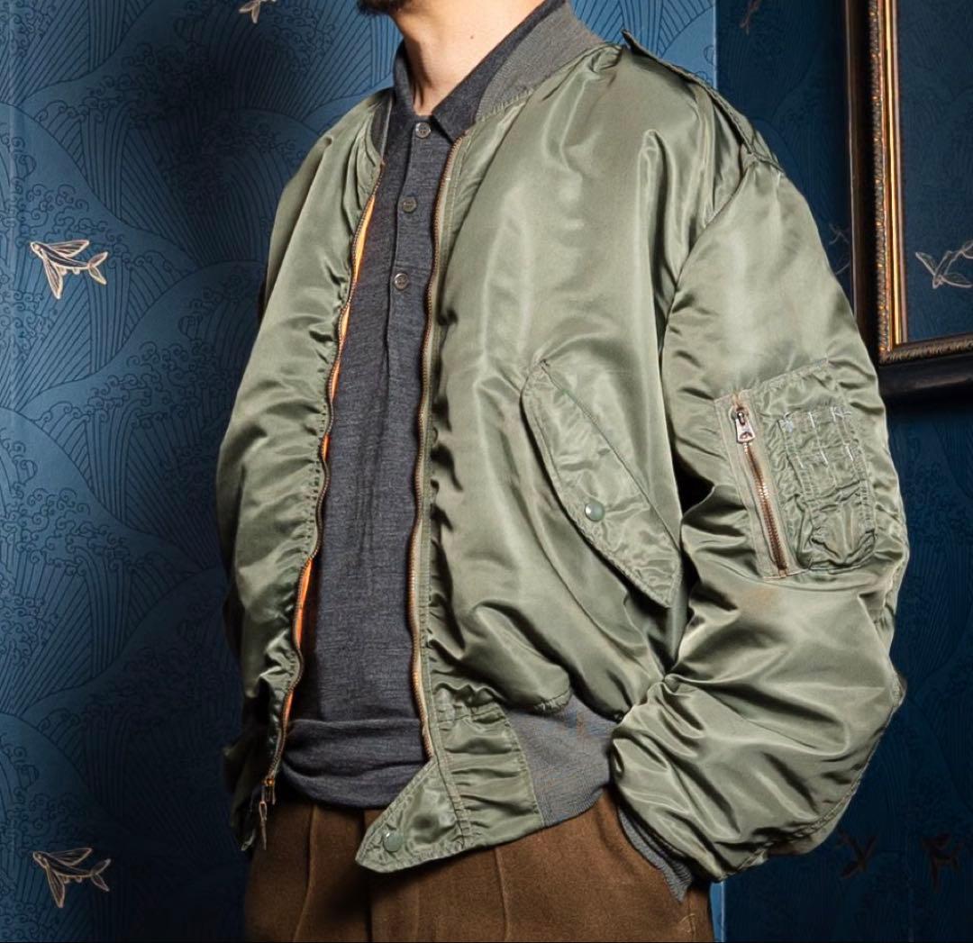 実物米軍USAFA L2-B 貴重なXLサイズ　美品 L2B　（MA-1）