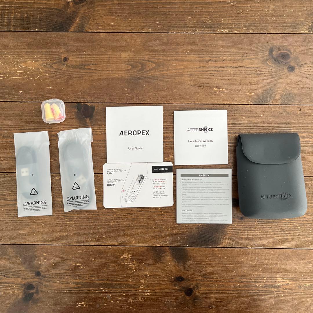 Shockz AEROPEX Cosmic Black AS800骨伝導イヤホン