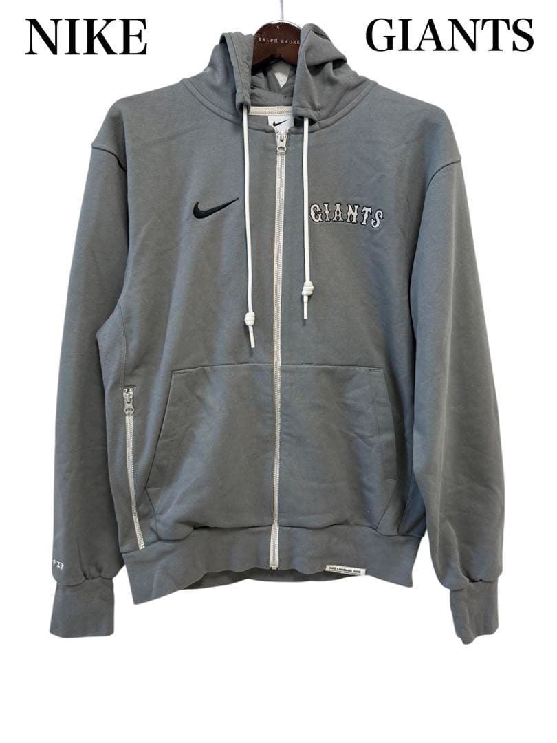 読売ジャイアンツ ナイキ グレー プレーヤートラベルフーディー　サイズS