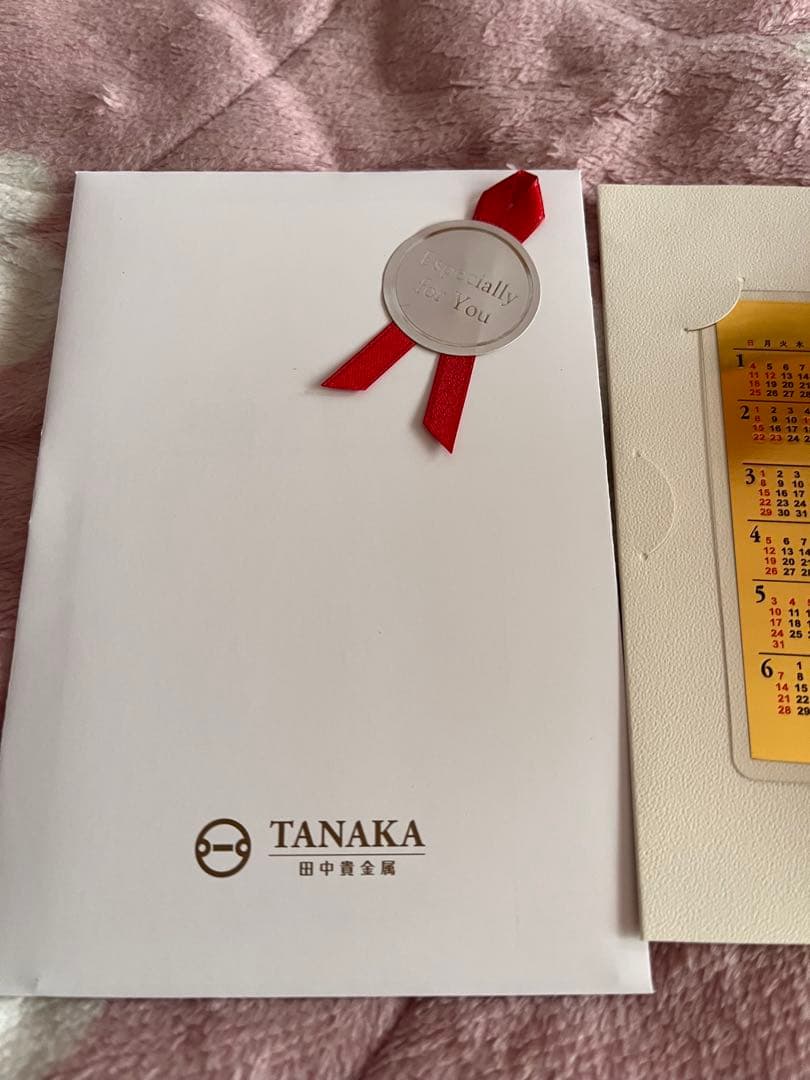 TANAKA貴金属　カレンダー 2026年用