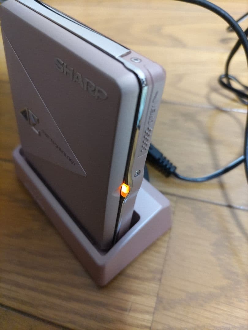 SHARP auvi MDプレイヤー　シルバーピンク