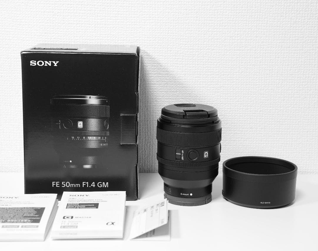 美品★ソニー FE50mm F1.4 GM 単焦点レンズ 保護フィルター付