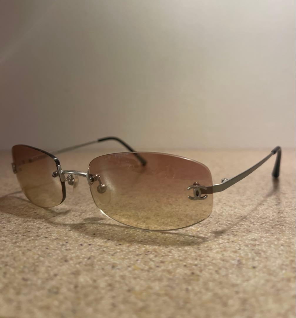 CHANEL グラデーションピンクレンズ サングラス