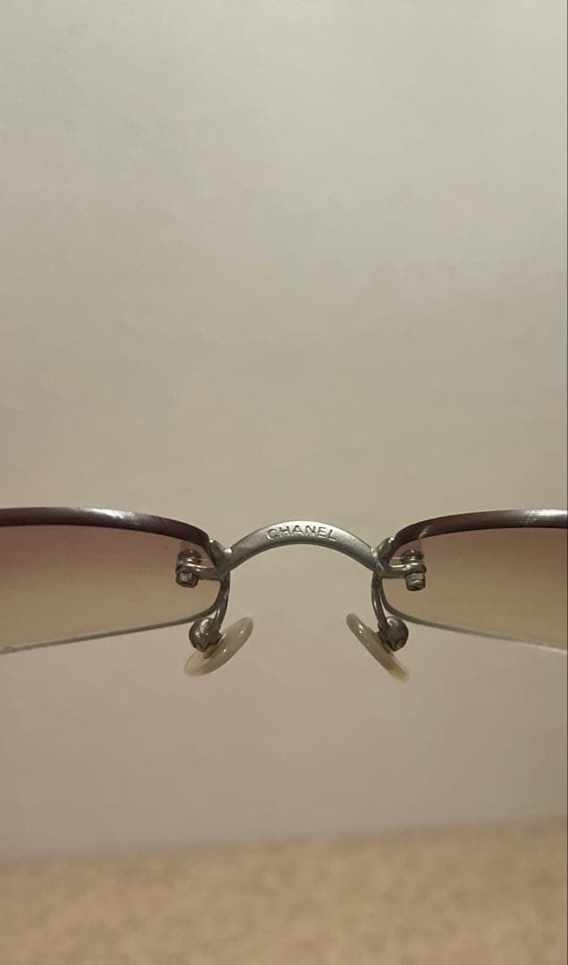 CHANEL グラデーションピンクレンズ サングラス