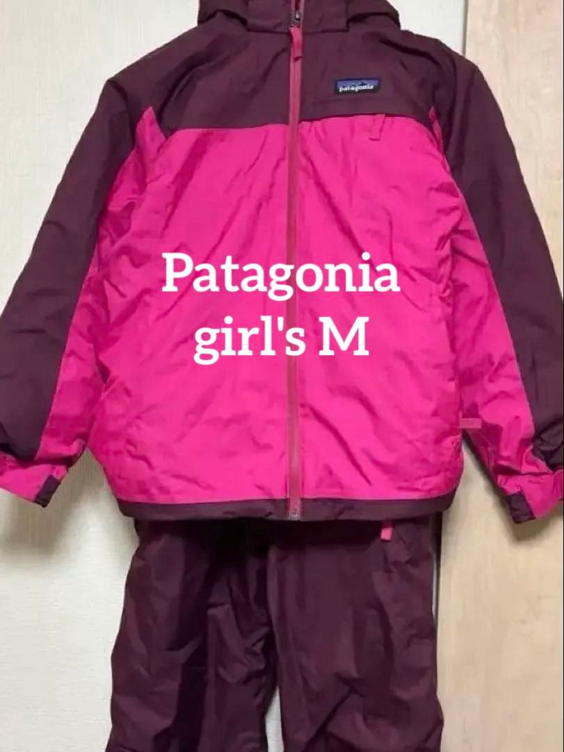 【Patagonia】 スキーウェア上下セット (girl's M)