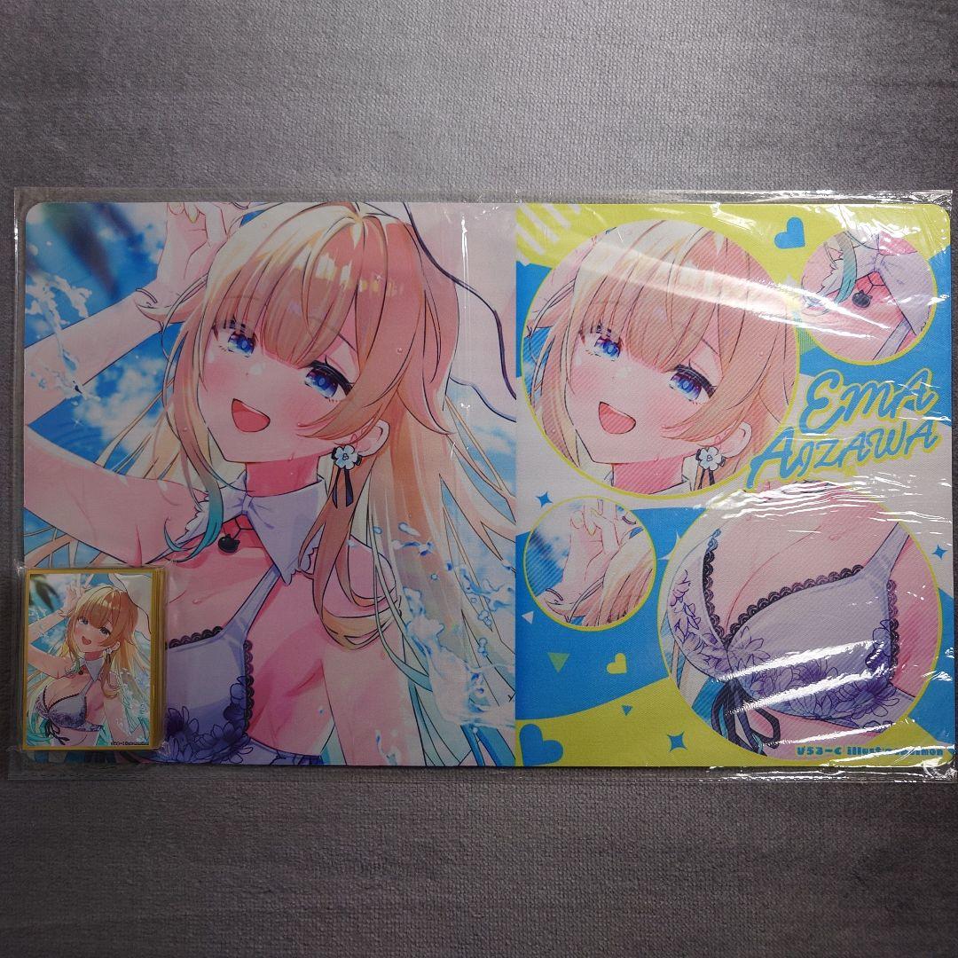 α1 ぶいすぽっ! 水しぶき&水着&帽子 藍沢エマ スリーブ&プレイマット