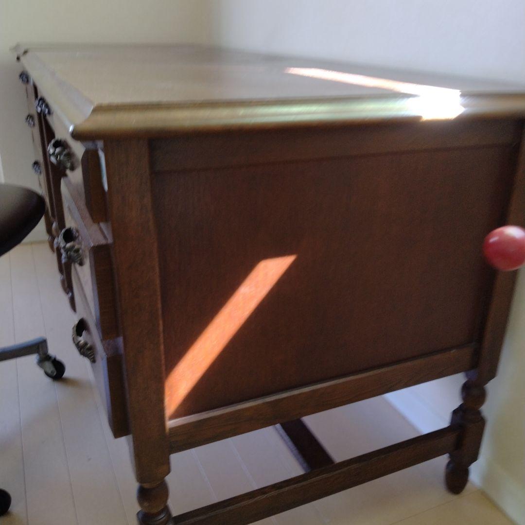 MORIYA 木製クラシックデスク 引き出し付き