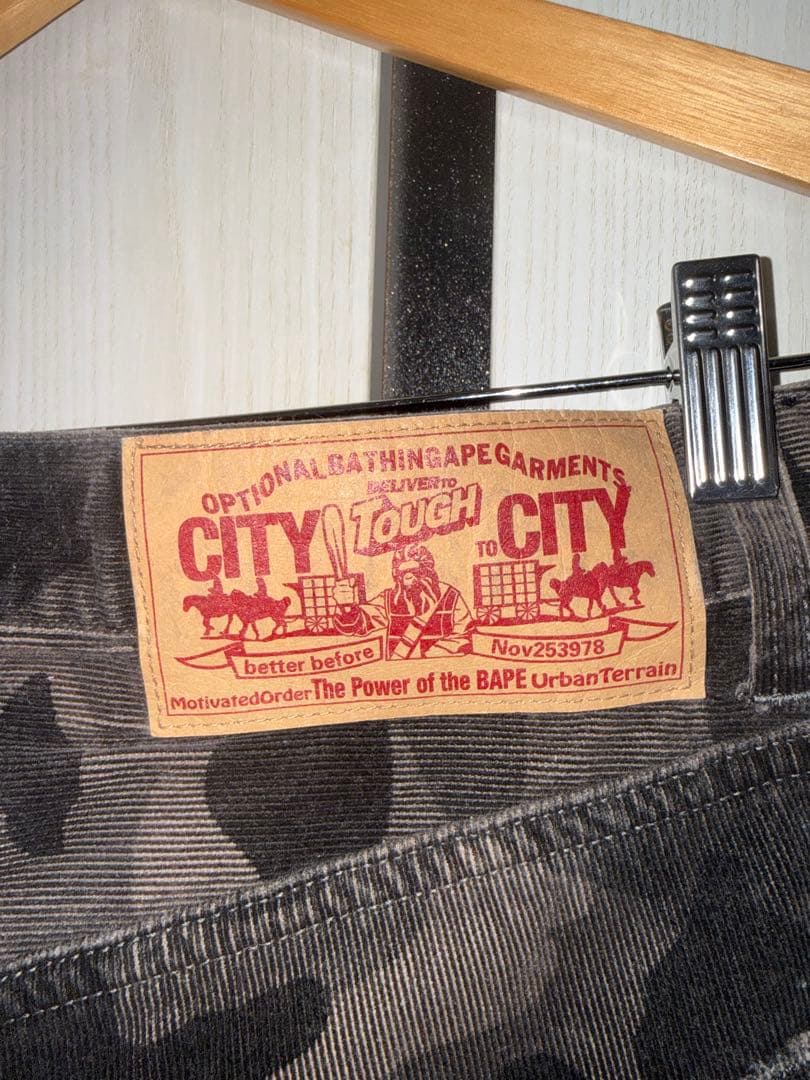 A Bathing Ape コーデュロイパンツ　迷彩