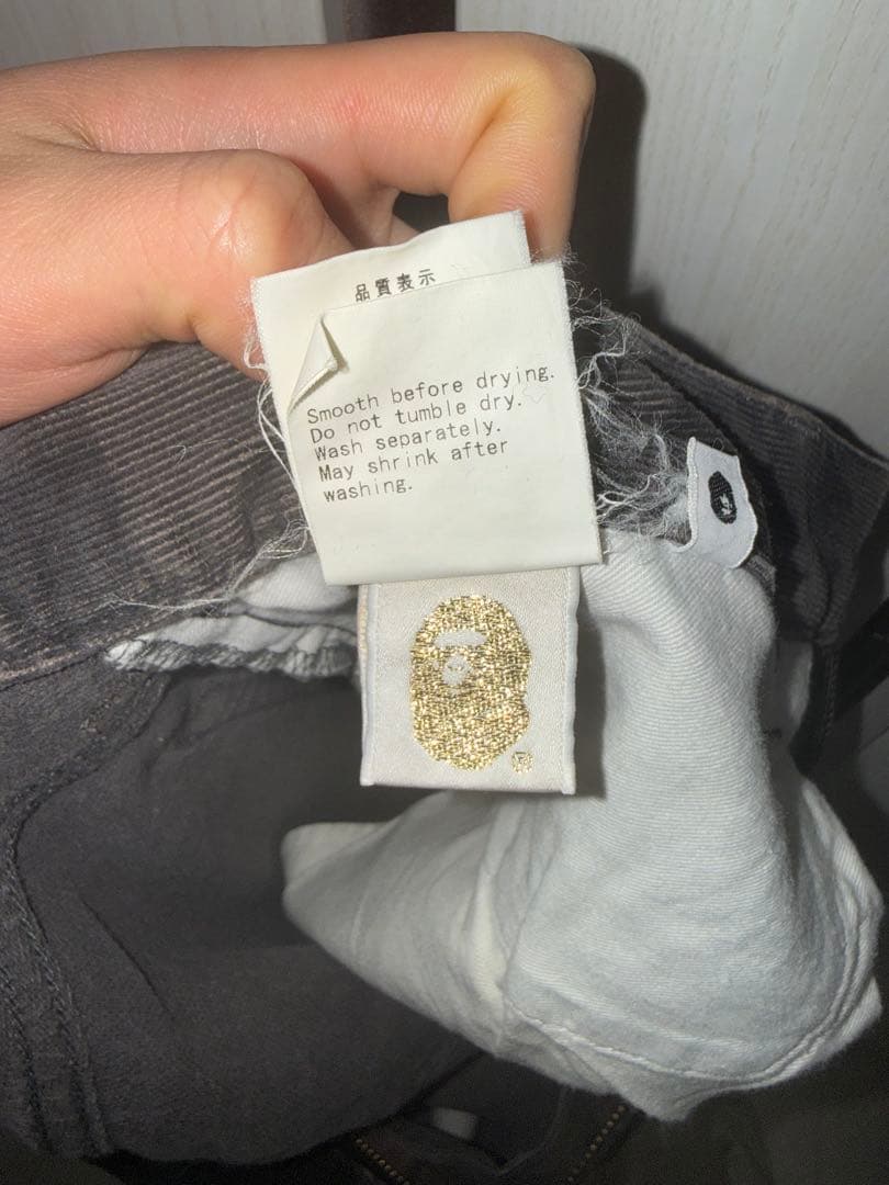 A Bathing Ape コーデュロイパンツ　迷彩