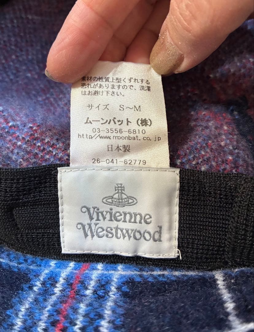 VivienneWestwood キャスケット タータンウール帽子