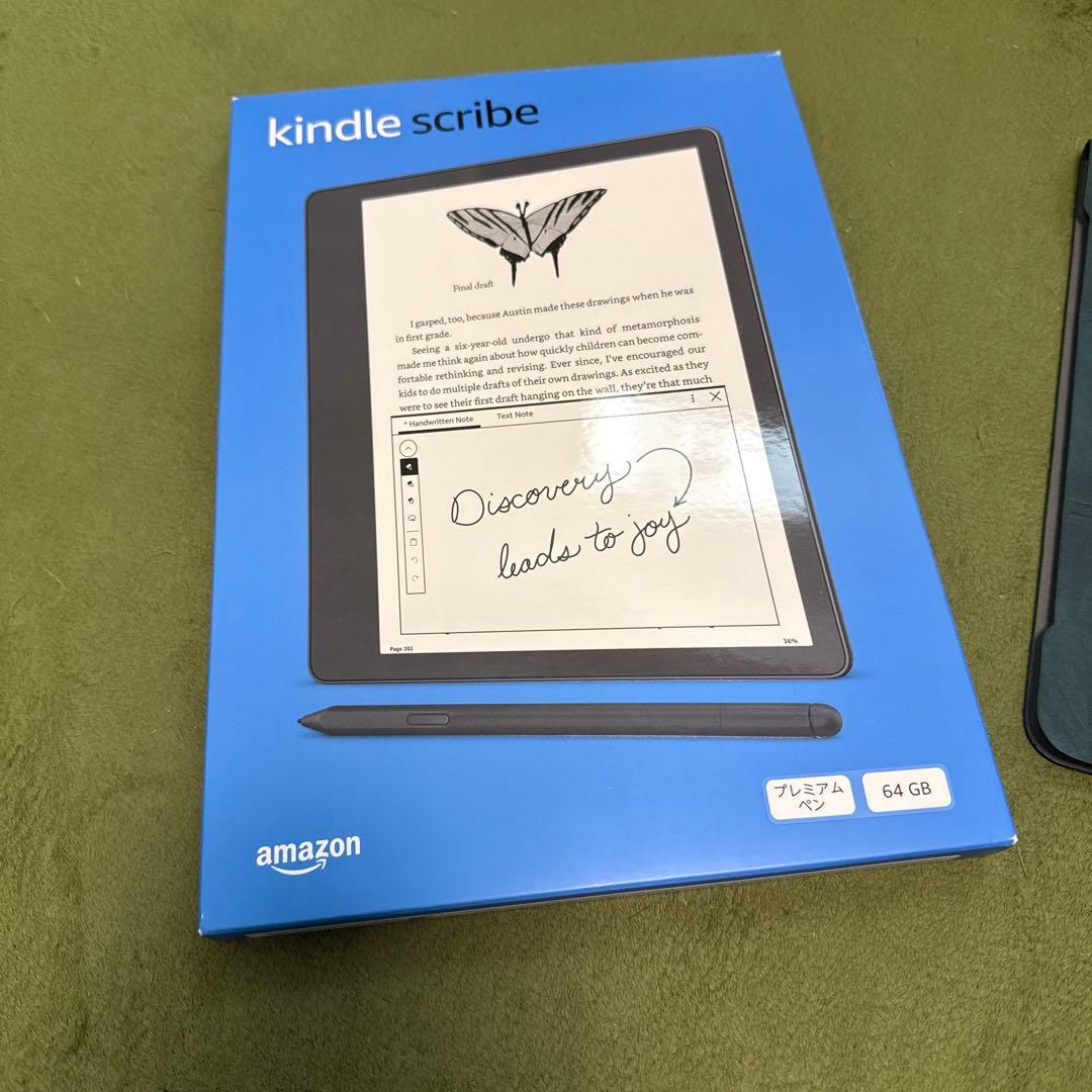 Kindle Scribe 64GB本体と本革専用ケース