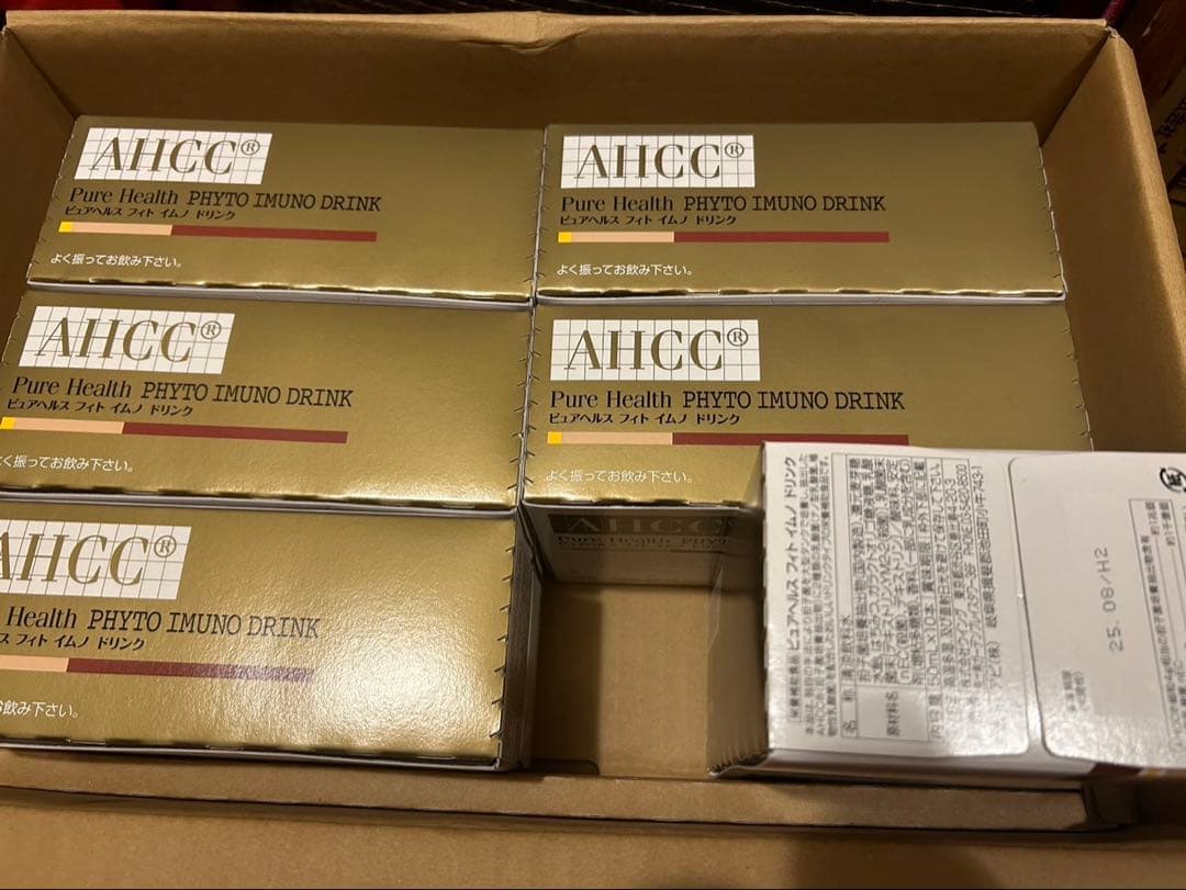 ピュアヘルスAHCCドリンク6箱