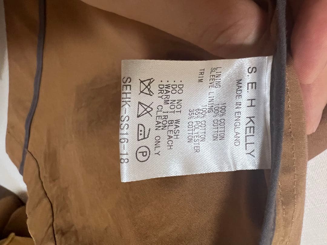 ジャケット・アウター S.E.H KELLY BRITISH VENTILE MAC COAT