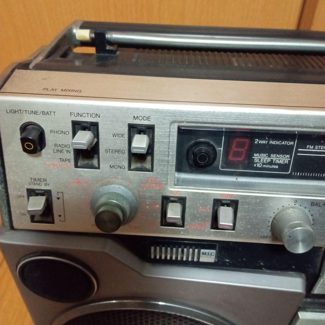 AIWA アイワ 大型ラジカセ CS-80 昭和レトロ ラジカセ通電確認品