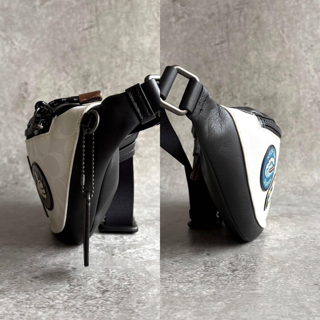 【あき様】COACH シグネチャー ディズニー ミッキー コラボ ボディバッグ