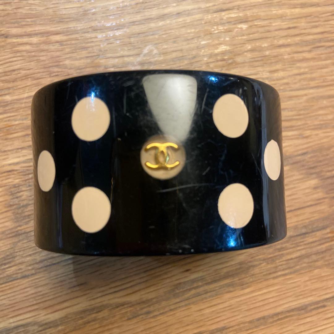 CHANEL ドット柄バングル　vintage