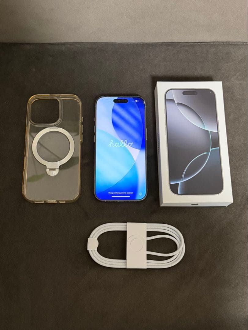 即購入◎Apple iPhone16Pro 256GB ホワイトチタニウム 本体